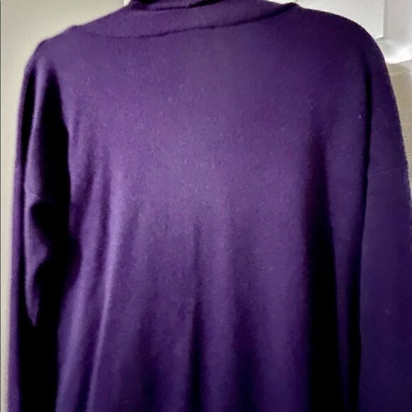 Evolution Deep Purple Two Pocket Open Cardigan - Picture 3 of 8